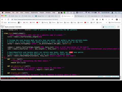 MDN Users and Authentication Tutorial Walkthrough on PythonAnywhere