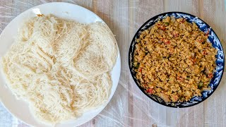 Egg Burji Vs Idyappam Breakfast