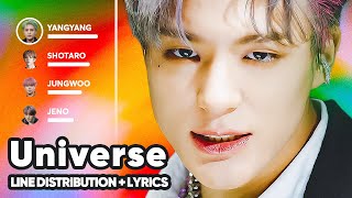 NCT U - Universe (Let's Play Ball) Line Distribution   Lyrics Karaoke PATREON REQUESTED