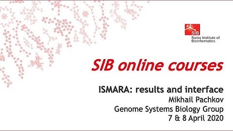 ISMARA: results and interface