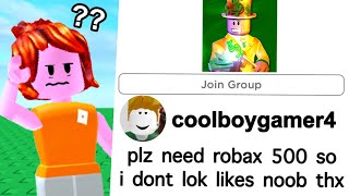 Roblox weird group messages...