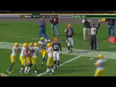 Green Bay Packers LB/TE Spencer Havner takes a pass from Aaron Rodgers for 45 yards and TD A beautiful play from both Aaron Rodgers and Spencer Havner (I don't own this Video)