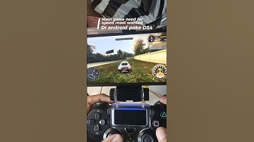 Main game need for speed most wanted di android pake apk winlator + ps4 #nfsmw #winlator #dualshock4