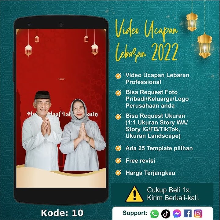 Jasa Video Ucapan Lebaran 2022 | Status WA Ucapan Lebaran | 10