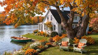 peaceful autumn lakeside escape 🍂 soft piano for study, reading & deep focus screenshot 3