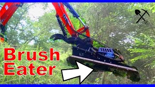 What Can You Do With A Mini Excavator: Brush Cutter Attachment