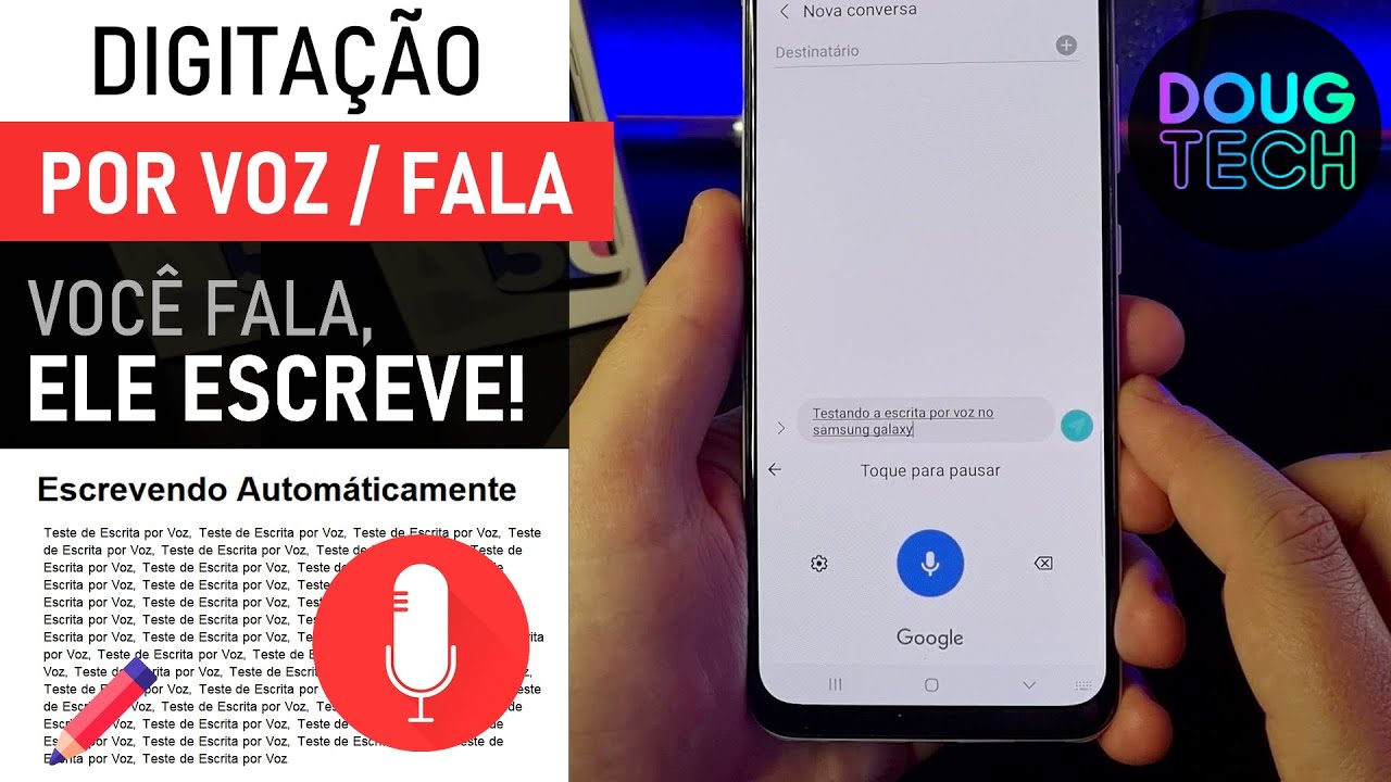 🎙️ Como DIGITAR usando a VOZ no Samsung Galaxy A30s 