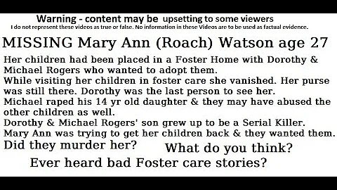 Missing Marie Ann Watson age 27 1977 Gem County, I...