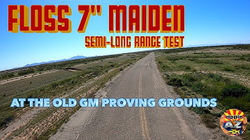 FLOSS 7" Long Range Quad Maiden Test Flight 4K