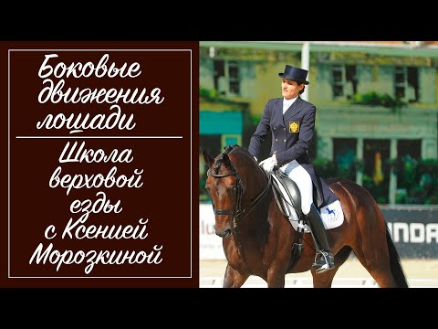 Боковые движения лошади. Выездка. Совершенствование техники управления лошадью.