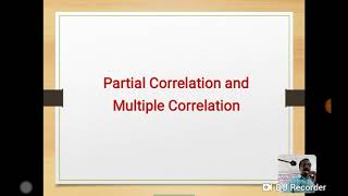 Partial correlation