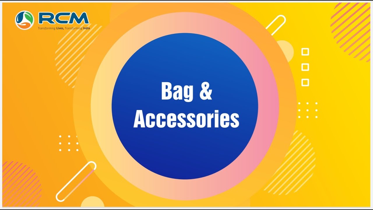 RCM bags & accessories - YouTube