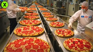 CÓMO se FÁBRICA la PIZZA Congelada: La Fabrica Gigante que HACE TONELADAS de Pizzas diariamente🍕