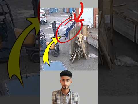 حادث عمل غريب سقوط عامل من على حمولة رافعة شوكية فوركليفت اكسبلور 