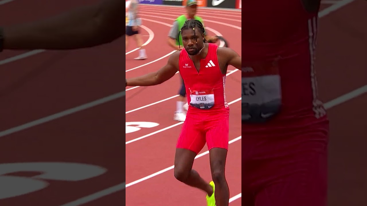 Last year, Noah Lyles ran 19.63 to capture his fifth #USATFOutdoors 200m title 😮‍💨🔥 #track #race