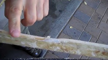 How to back a bow with rawhide, part 2