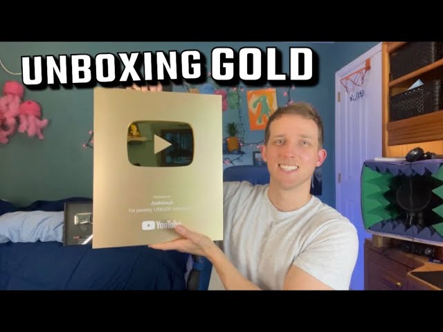 Golden Play Button: Unboxing the  Golden Play Button award -  The Economic Times Video