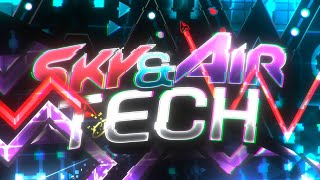 【4K】 OLD-STYLED SERIES! "Sky Tech" + "Air Tech" (Extreme Demons) {All Coins} | Geometry Dash 2.11