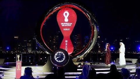 Qatar 2022 world cup One Year To Go... Official countdown clock unveiled....