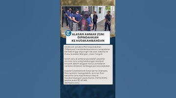 Alasan Ammar Zoni Dipindahkan ke Nusakambangan, Ditjenpas: Warga Binaan Berisiko Tinggi