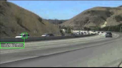 Roborealm tracking cars on a freeway