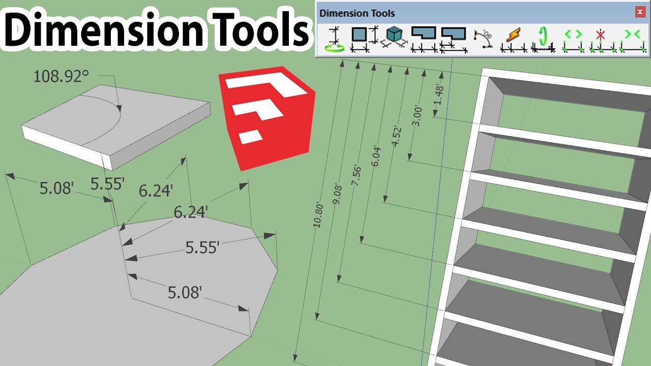  SketchUp  Advanced Dimension Tools  YouTube