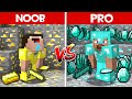 GOLD vs DIAMOND ORE BASE BUILD CHALLENGE! GOLD vs DIAMOND HOUSE in Minecraft NOOB vs PRO vs GOD!