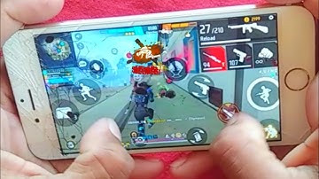 HANDCAM ⚡ i Phone 6s Free fire Gameplay cs rank match  Settings HUD+DPI MACRO 16gb storage ||  