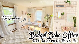 DIY BOHO Decor On A Budget Dream Office Makeover Decorate With Me