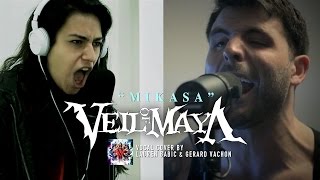 Video thumbnail of "VEIL OF MAYA – Mikasa (Cover by Lauren Babic & Gerard Vachon)"