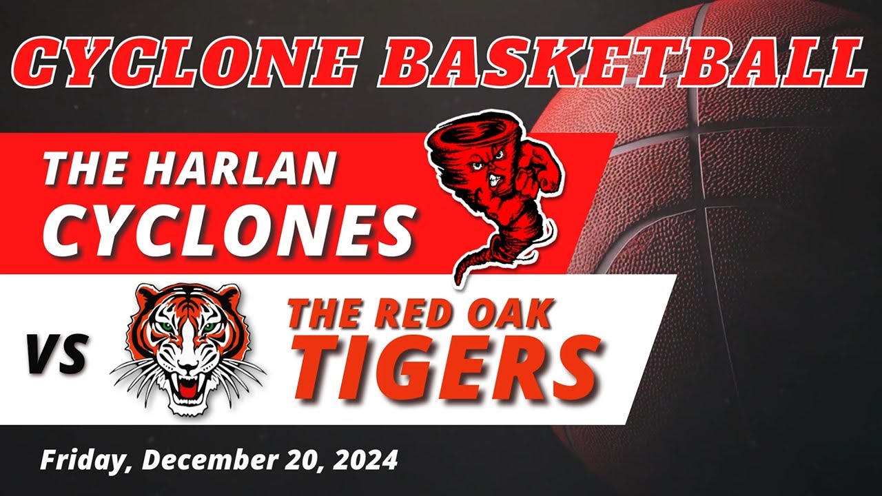 HCHS Cyclone Boys Basketball - Harlan vs Red Oak - 12/20/24