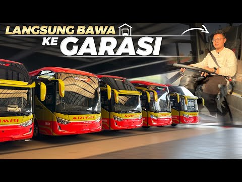 JEMPUT 5 UNIT BUS BARU ARIMBI DARI KAROSERI LAKSANA‼️Arimbi Legacy SR3 Ultimate Hino RK 280 Euro 4