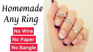 How to make beautiful rings | Homemade rings | diy rings | How to make beautiful rings at home | DIY
