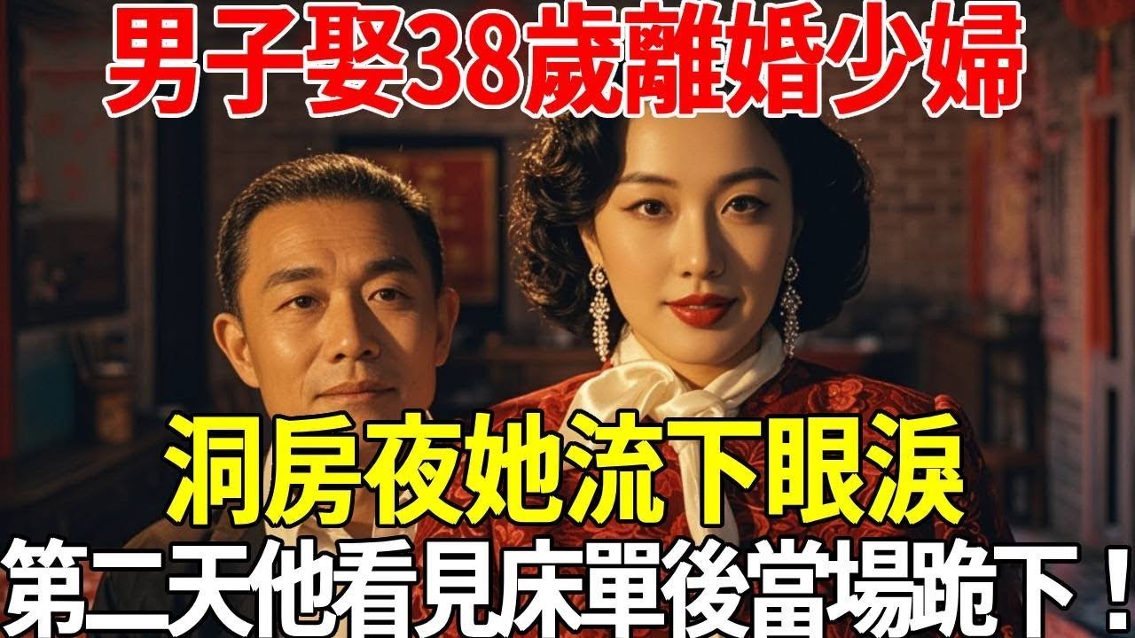 男子娶38歲離婚少婦，洞房夜她流下眼淚，第二天他看見床單後當場跪下！#蝴蝶飛飛 #民間故事 #奇聞趣事 #古代小說#懸疑#老年情感