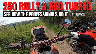 CRF 250 RALLY | TUAREG 660 | 2 fools on a day adventure