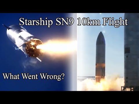 SpaceX Starship SN9 10km Flight Test : What Went Wrong?