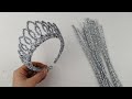 How to make crown with chenille wire