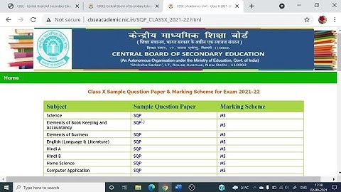 Cbse Released 10th 12th Official Sample Question Paper and Marking Scheme for Term 1 Exam 2021-22