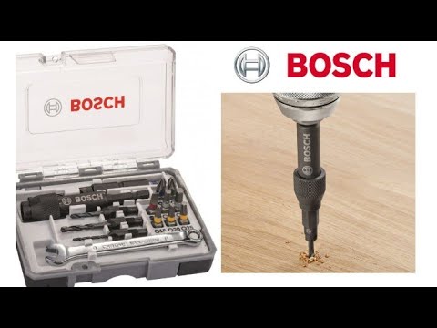 วีดีโอ: ชุดดอกสว่าน Bosch: ชุดไขควงสำหรับ 32, 43 และ 103 ชิ้น การเลือกดอกไขควง