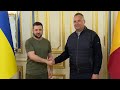 Володимир Зеленський зустрівся з прем'єр-міністром Румунії Ніколає Чуке у Києві