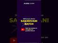 CS EXECUTIVE Sanjeevani Time Table link https://tinyurl.com/CSExeJ25SanjeevaaniandPrelimTT