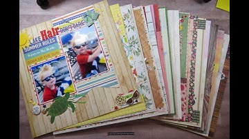 Layout Share 8-13-22, Scrapbook Layout Pages