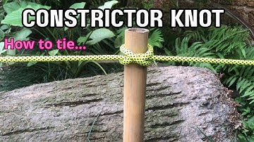 How to tie Constrictor Knot (Twisting Method) - Simple and Detailed - Camping Knots
