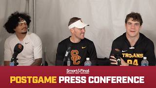 USC Football at Penn State Postgame Press Conference | Trojans Win 31-23