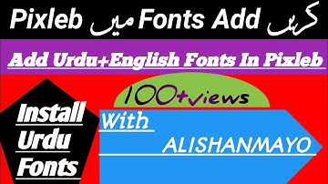 How To Add Custom Fonts in Pixellab App || Make Your Thumbnails Attractive by ALISHANMAYO OFFICIAL