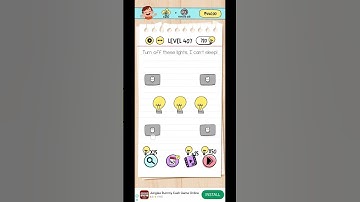 Brain test level 407 walkthrough Solution Turn off these lights.I cant sleep.