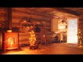 Cozy Cabin Ambience | Soothing Snow Christmas | Fireplace Sounds for Sleeping