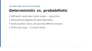 AI, ML & Generative AI: The Map | SAP AI Foundations · Lesson 1lesson 01