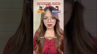 #pov : Kamu bisa mengetahui setiap orang kaya atau miskin