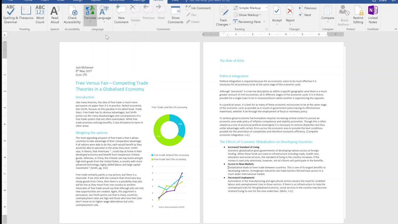 แปลเอกสารได้ทันทีใน Word ด้วย Translator